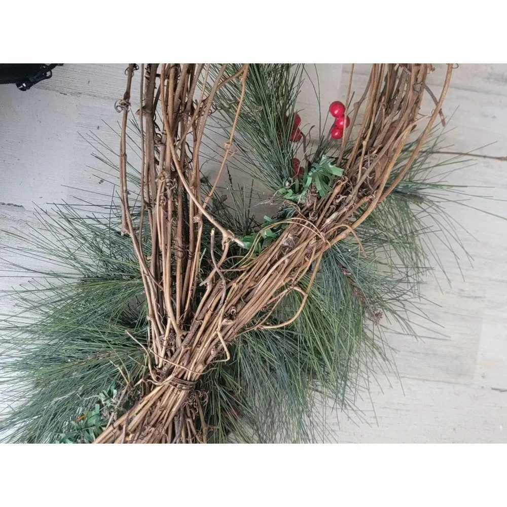 Enchanted Forest hanging‎ unique wreath Pinecone pine tree froth home decor